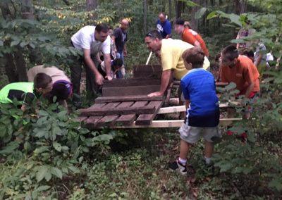 2017 - Bridge move with Troop 45